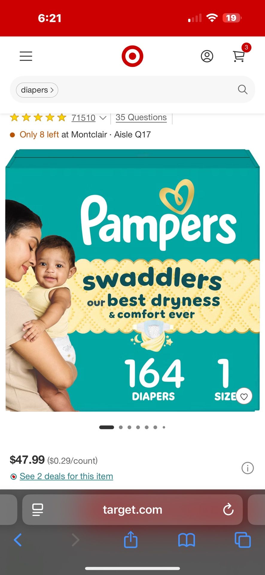 Pampers Diapers New