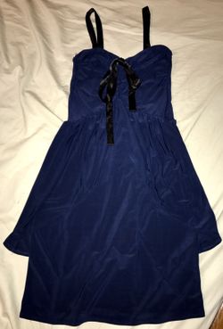 Navy blue party dress (size small)