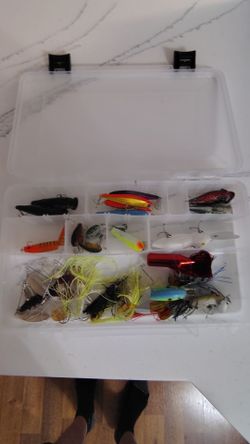 One 3600 bait storage with tackle and two extra empty boxes