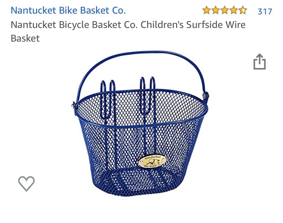 Nantucket Bicycle Basket Co. Children's Surfside Wire Basket