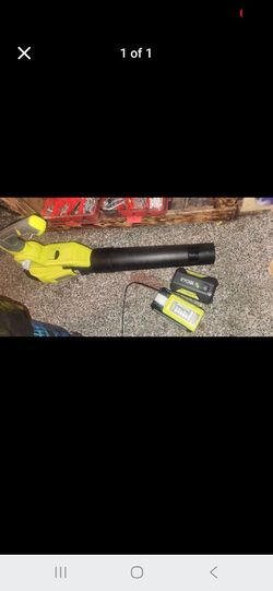 Ryobi Cordless Leaf Blower with Battery and Charger