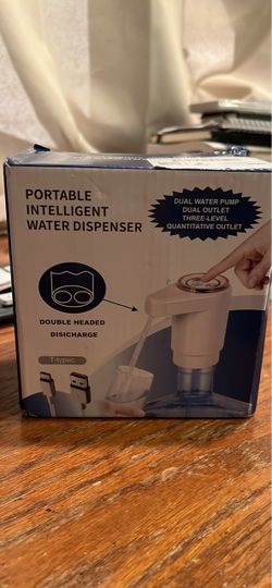 NEW Portable Intelligent Water Dispenser – Dual Pump Dual Outlet – USB Rechargeable