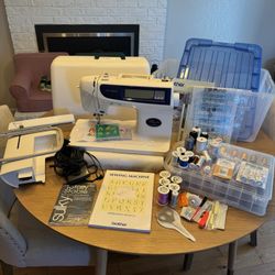 Brother Pacesetter PC-6500 Sewing & Embroidery Machine + Huge Bundle