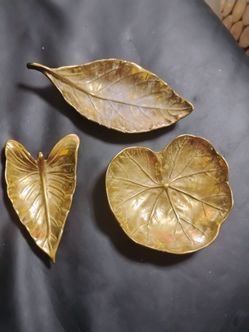 Virginia Metalcrafters RARE Jacobenia Cornea Leaf Design Set