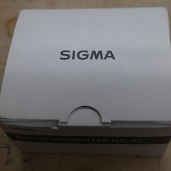   Sigma MC-21 Mount Converter/Lens Adapter (Sigma EF-Mount Lenses to L-Mount Camera. 