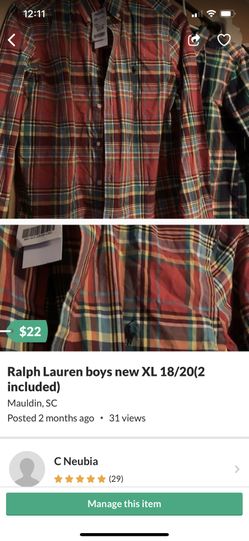 Ralph Lauren New (2 included) 18/20