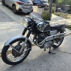 1966 Honda CB77 Superhawk  and CB72 Scrambler
