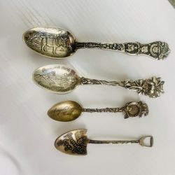 Antique Silver Spoons- Set Of 4