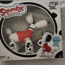 SQUEAKEE The Balloon Dog Spotty Dalmatian Interactive Clean Kid Pet Puppy Friend