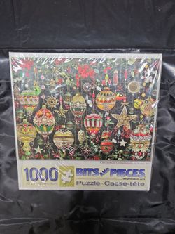 Bits and Pieces Christmas Ornaments 1000-Piece Puzzle