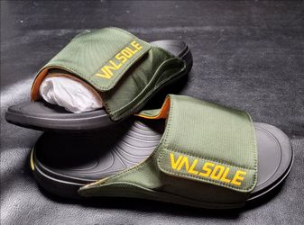Brand New Valsole Stride Slides Orthopedic Recovery VX805 Sz 11 Green /Blk Men's
