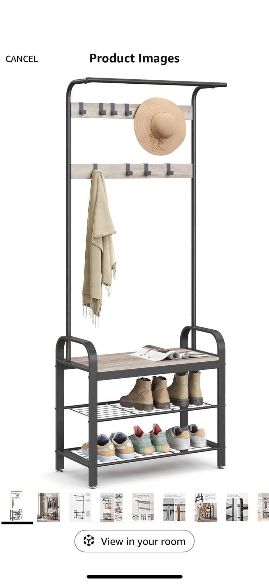 VASAGLE Coat Rack