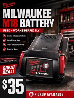 MILWAUKEE M18 BATTERY – WORKS GREAT! 🔋