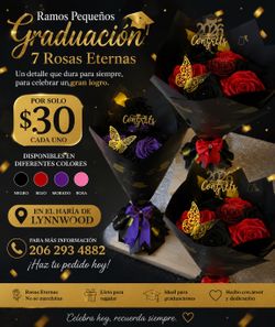 Rosas para graduación