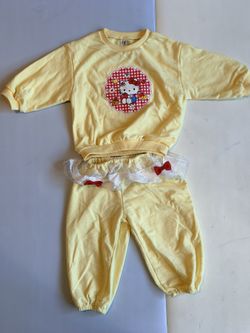 SERA BABY Girls 2-Piece Set - Hello Kitty Sweatshirt & Pants, Size L