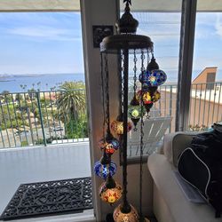 Turkish Mosaic Glass Standing Lighting