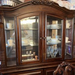 Dining Table And China Cabinet