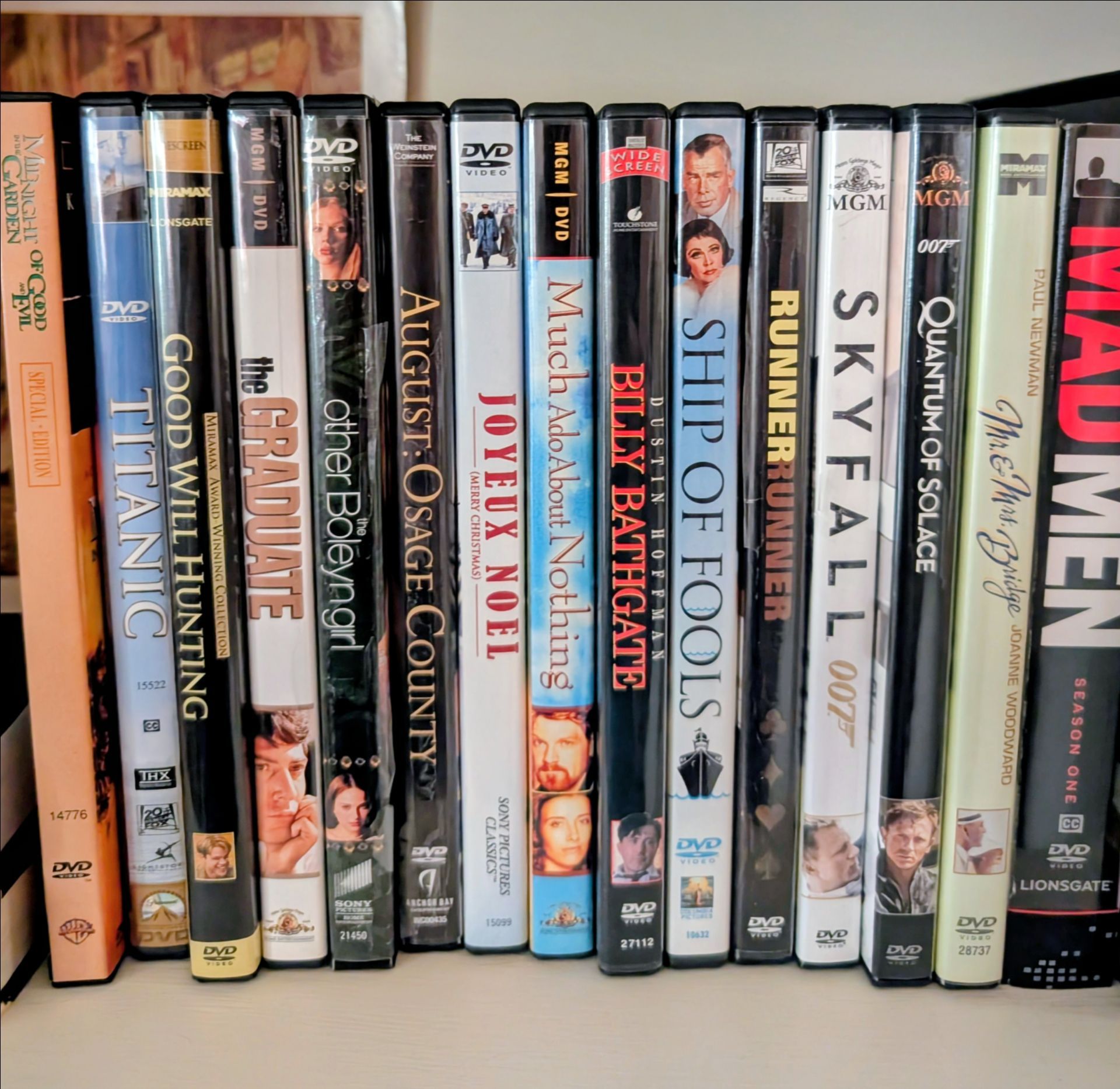 DVD collection $5.00 each. excellent condition