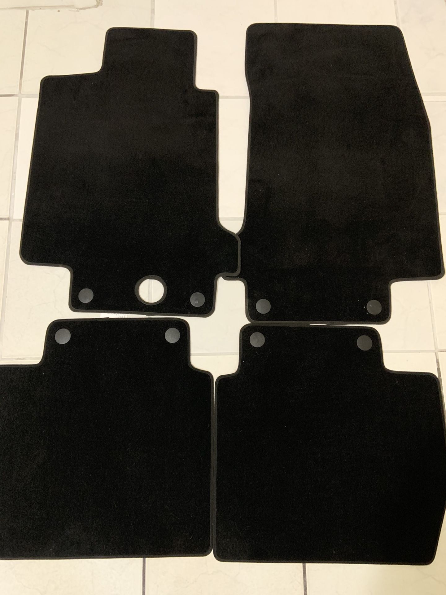 AutoWin Premium Black Carpet Floor Mats – For Maserati GranTurismo LHD (2-Piece)