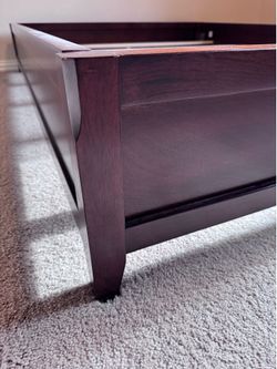 Queen size wooden bed frame