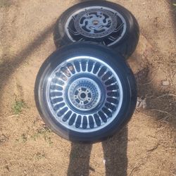 Harley Davidson Front & Rear Rims And Tires