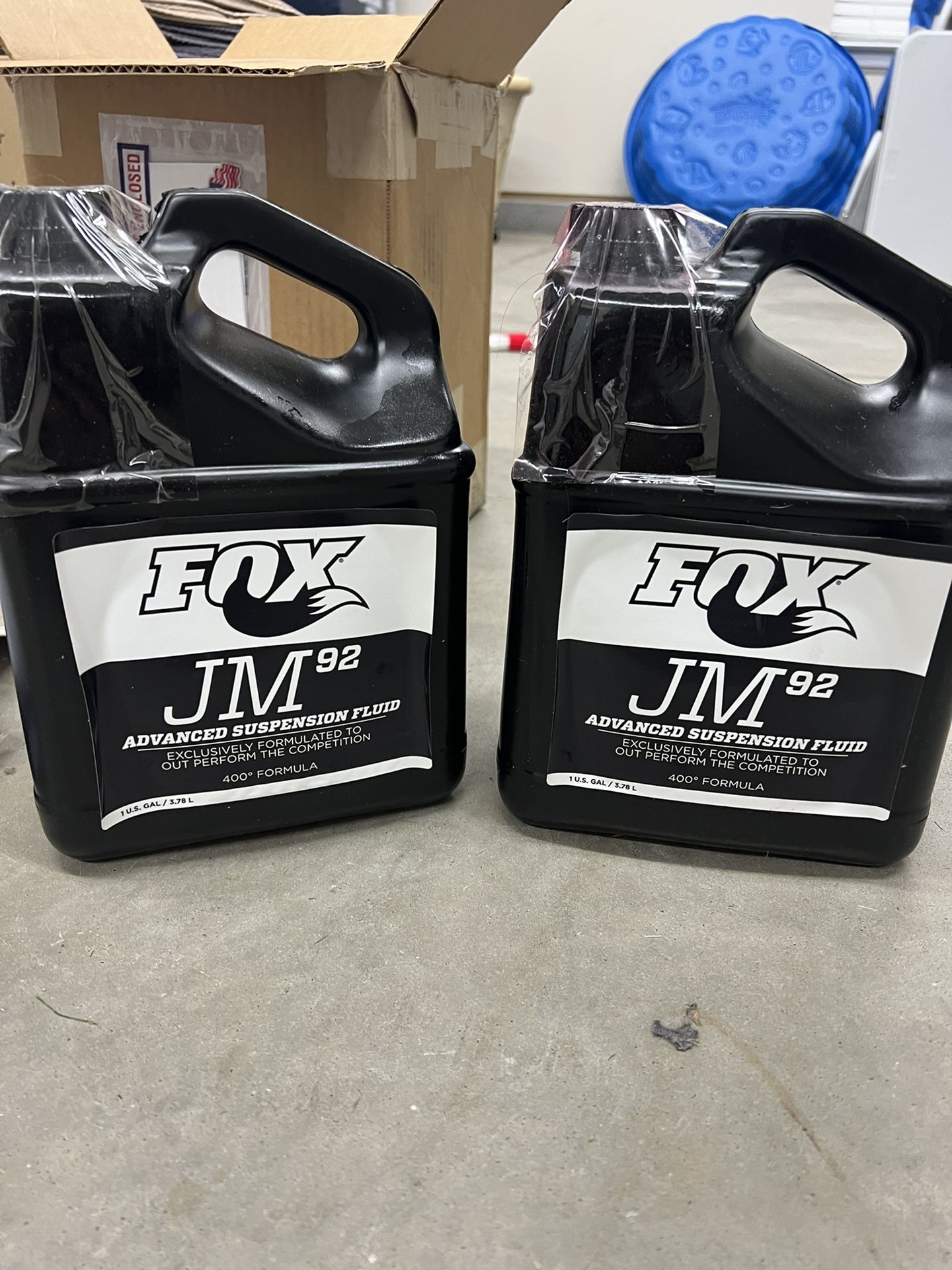 Fox JM 92 Suspension Fluid - 2 New Unopened Jugs
