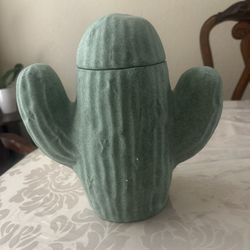 Cactus Decor Jar (approx 11 inches)