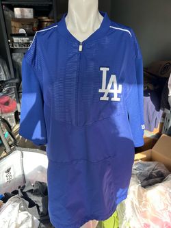 Los Angeles Dodgers Majestic On-Field Training Half Zip Pullover jacket size M