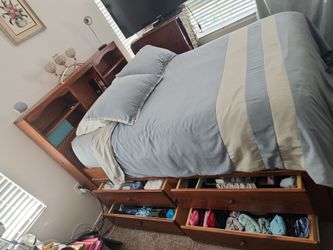 Wooden bed