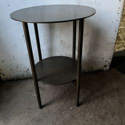 Vintage Solid Steel Mid Century Side Table