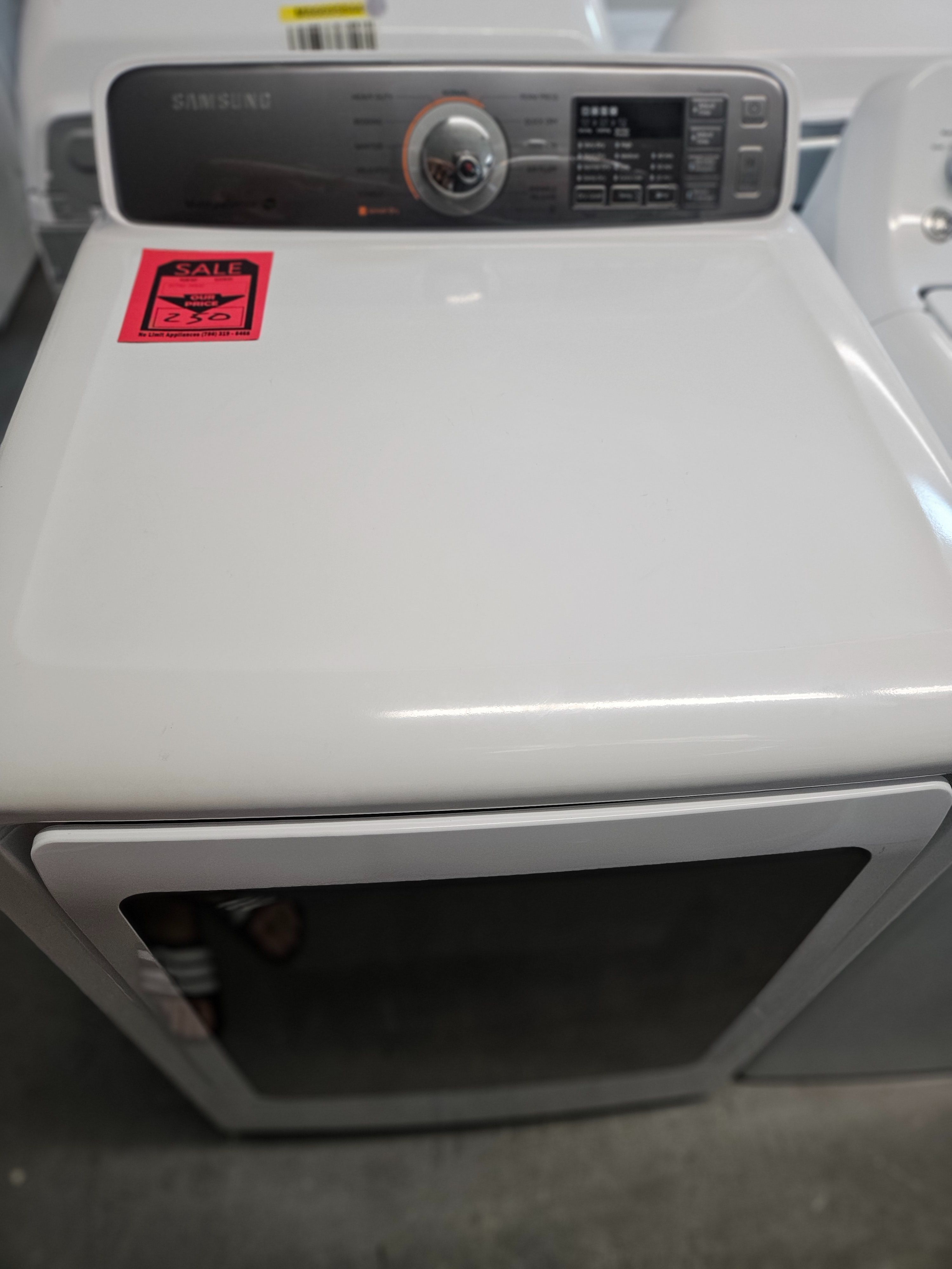 Used Samsung Clothes Dryer, white