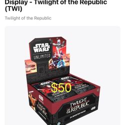 Star Wars Unlimited Twilight Of The Republic Booster Box
