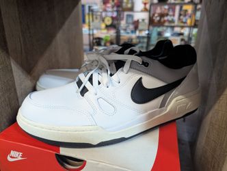 Nike Full Force Lo White Black Pewter Sail Men's Sneakers Size 9.5 New In Box