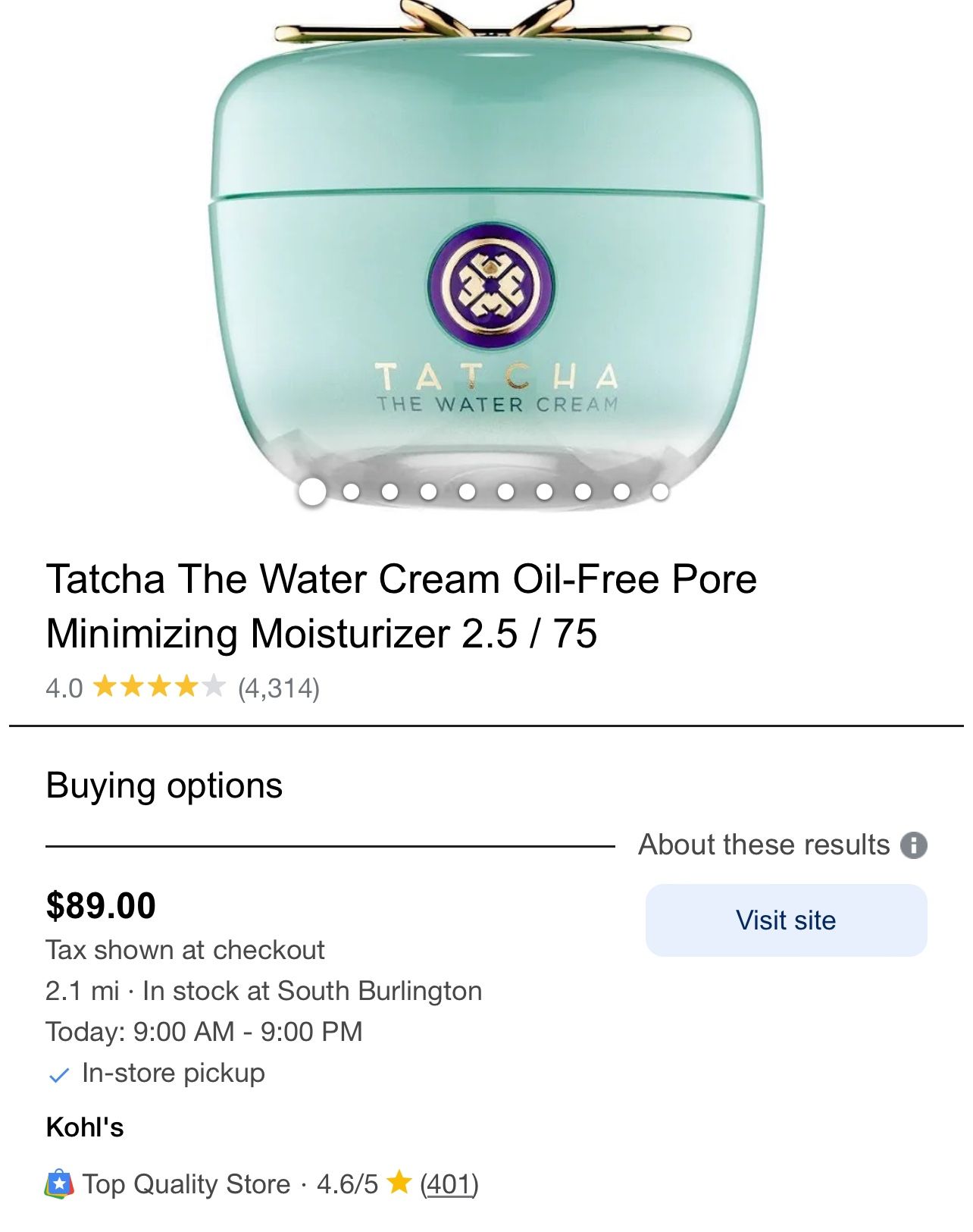 Tatcha Cream 