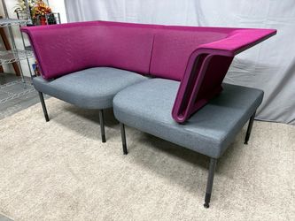 HERMAN MILLER Purple & Grey Modular Social Chairs