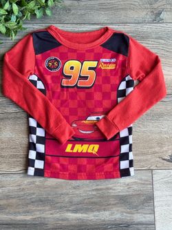 Disney Pixar Cars Lightning McQueen Long Sleeve Shirt Size 5T