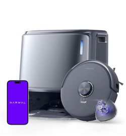 NARWAL Freo Z10 Ultra Robot Vacuum and Mop Combo, Dual RGB Cameras and Chips, Al Avoidance, 8N Corner to Edge Deep Cleaning, Dry-Wet Separation, 18000