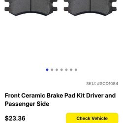 Ceramic Front Brake Kit New # SCD1084