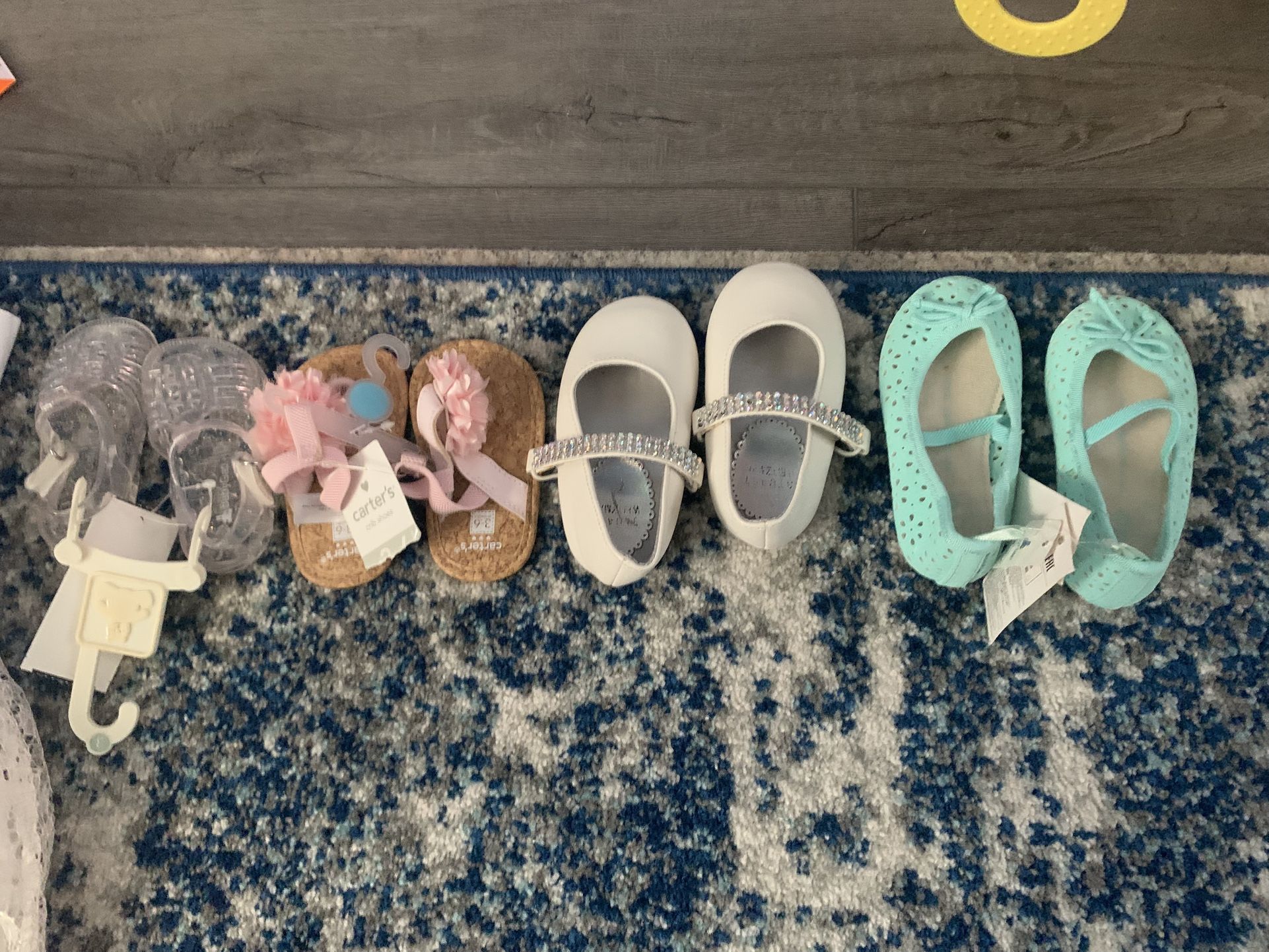 Size 3 Up To Size 5 Baby Girl Shoes And Sandals (New)