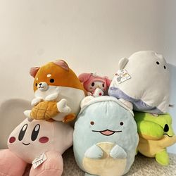 Plush, Plushy, Plushies Lot most LARGE SIZE NEW TAGS!