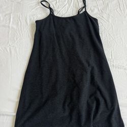beyond yoga black dress with built in shorts - size s