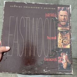 Clint Eastwood Josey Wales, Pale Rider, Unforgiven Laser Disk / Untested