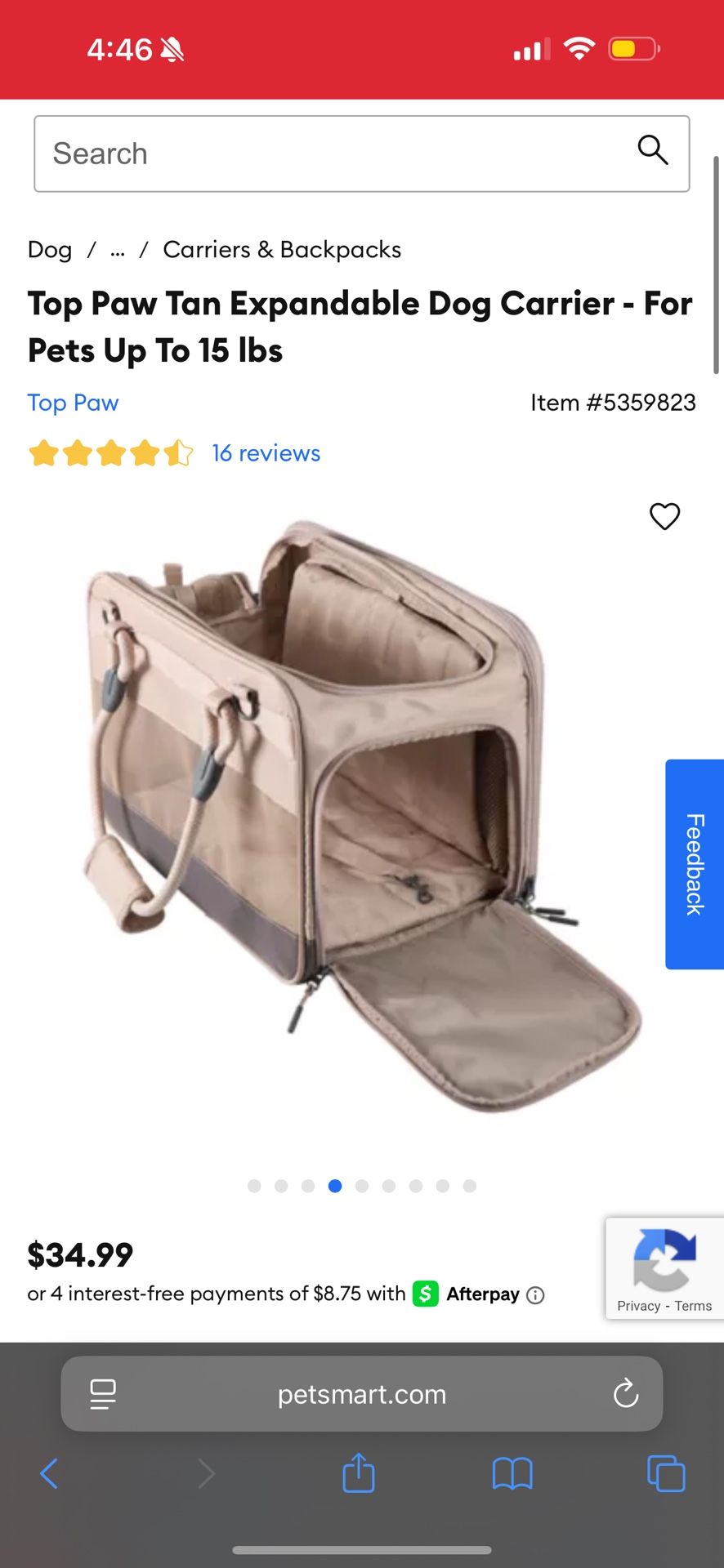 TSA Approved Pet Carrier