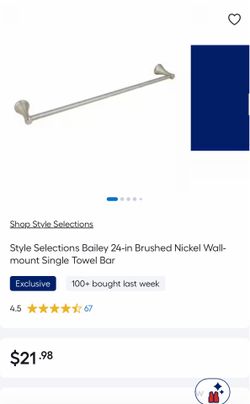24” towel bar