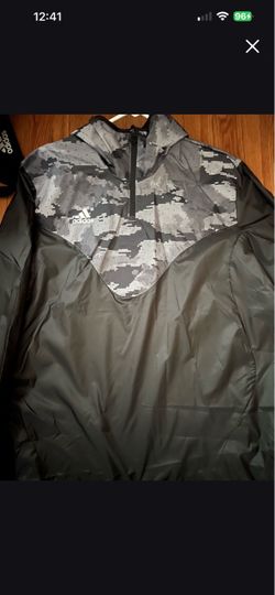 Adidas Digital Camo Half-Zip Pullover Jacket