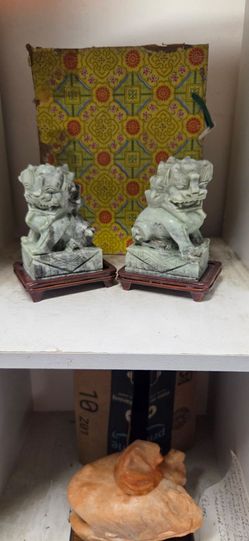Antique jade sculptures