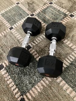 20 POUND DUMBBELLS