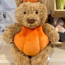 NWT Jellycat Pumpkin Bartholomew Bear  Retired  Fast Shipping 