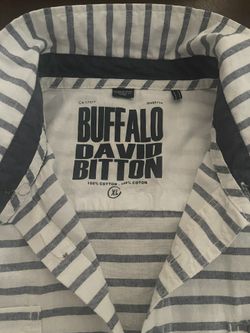 BUFFALO David Bitton men , long sleeves shirt, XL, 100% cotton