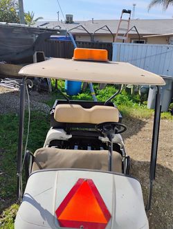 White Golf cart